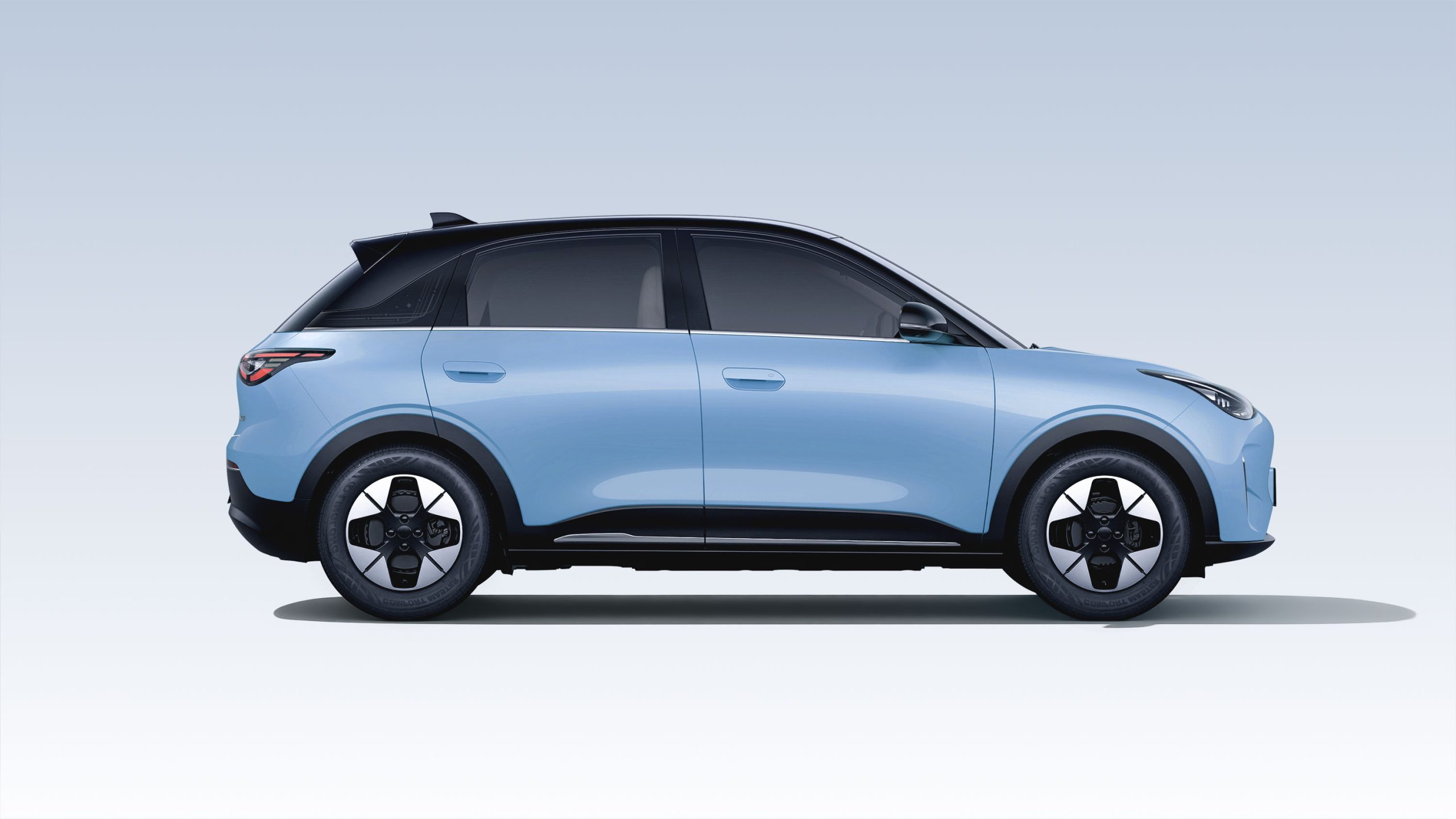 Tampilan samping Geely EX2